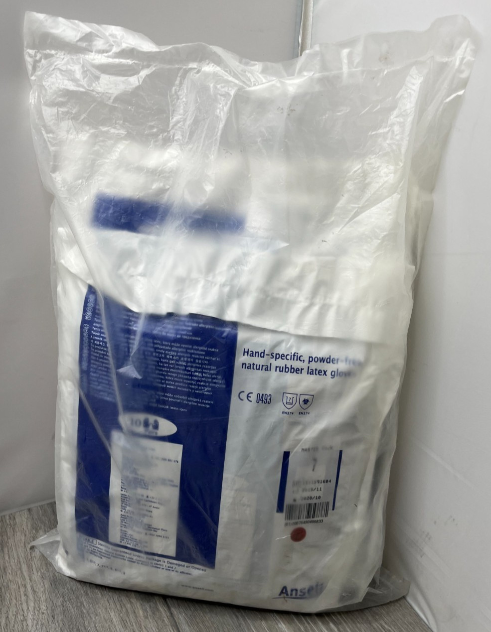 50-Pair Ansell AccuTech 91-225 Powder-Free Sterile Nat. Rubber Latex Gloves Sz 7