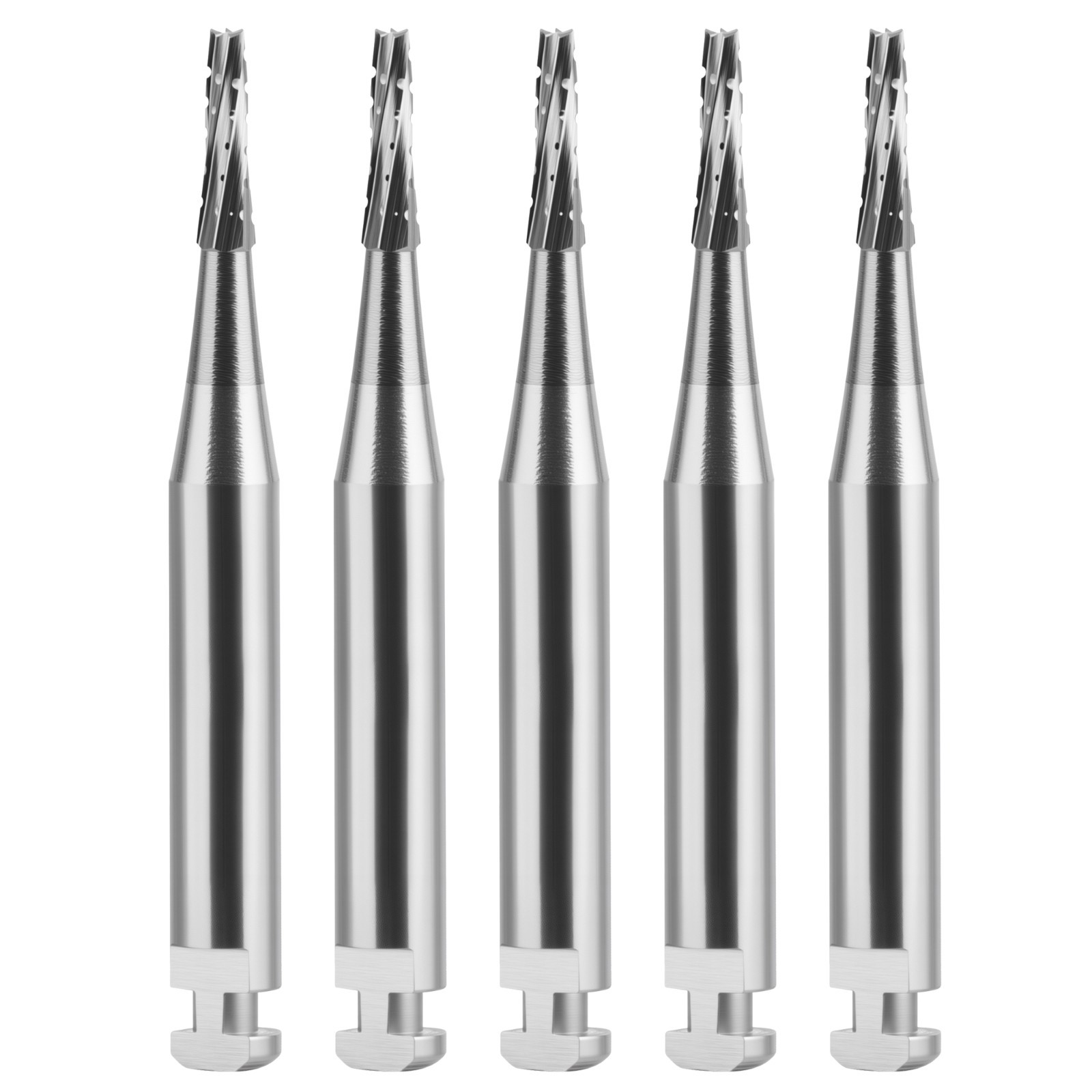 Wave Dental Latch Carbides Contra Angle Bur 22mm Round Taper Fissure Invert Cone