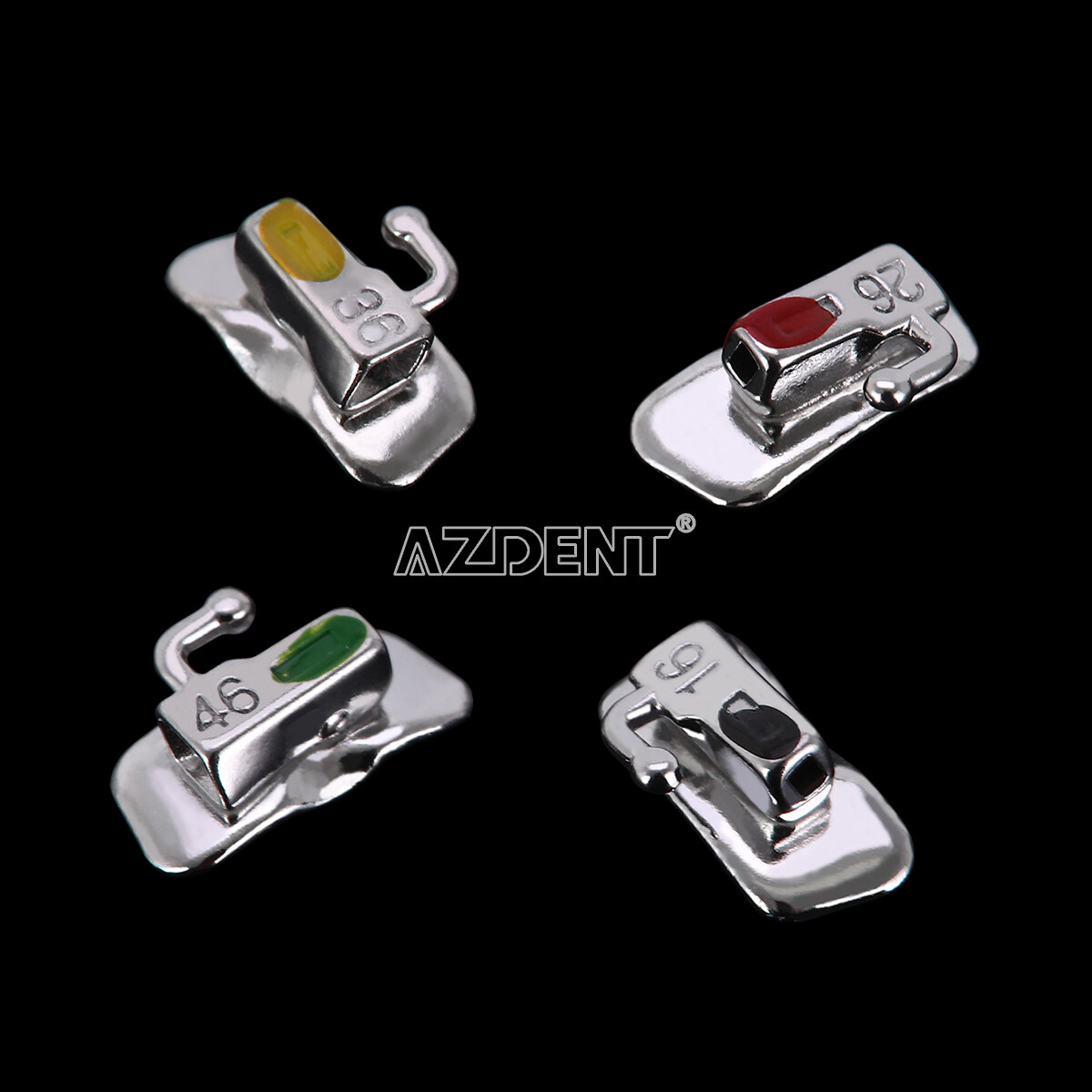 AZDENT Dental Ortho Single Bondable Buccal Tubes 1st/2nd Molar Roth/MBT 022