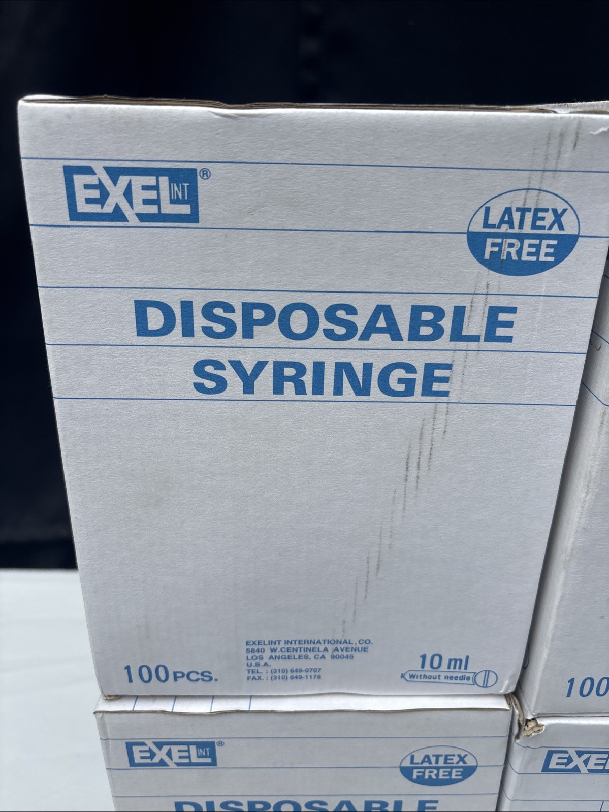 Disposable Syringe 10 Ml Lot Of 400 New In Box Exel