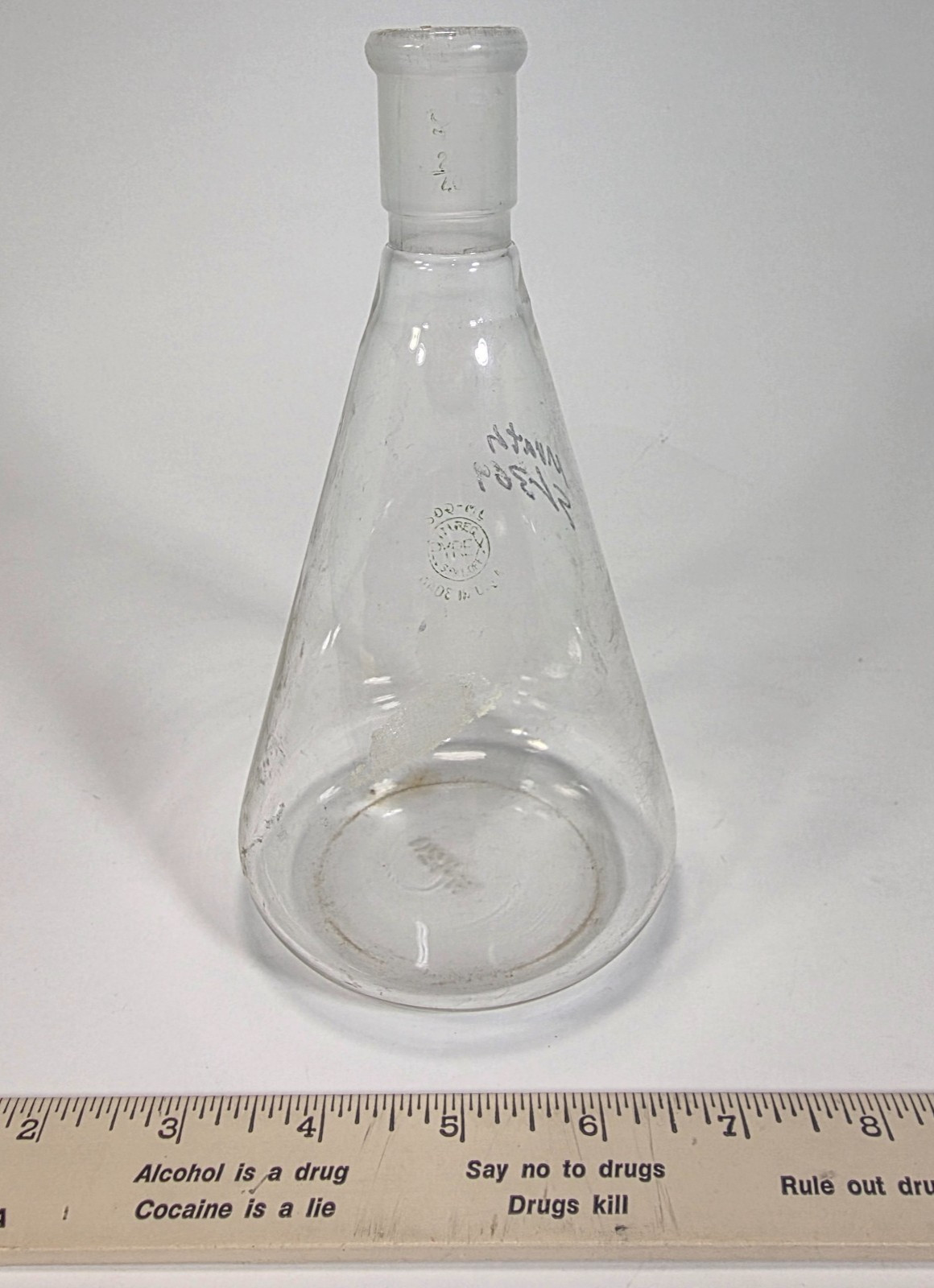 PYREX 500mL Narrow Mouth Erlenmeyer Flask 24/40 Standard Taper Joint 5000-500 US