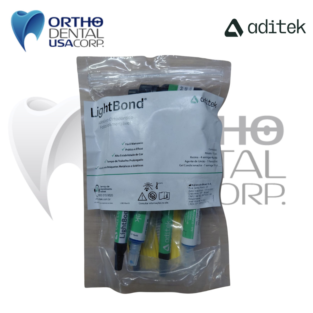 Kit 8 pcs Lightbond Orthodontic adhesive 16 gr AditekLight Bond Orthodentalusa