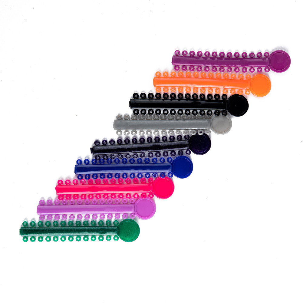 Dental Orthodontic Power Chain Ligature Ties Elastic Rubber Bands for Brackets