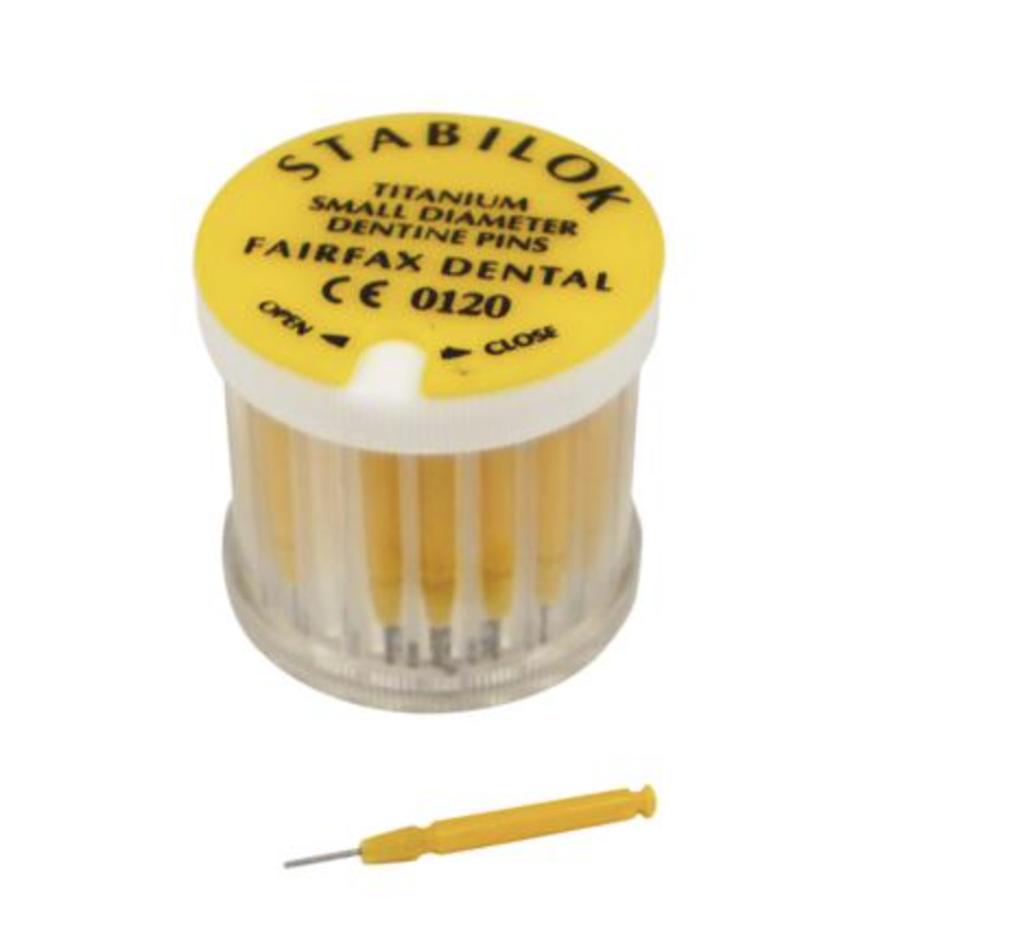 Stabilok Standard Kit – FAIRFAX 20 Pins + 1 Drills Titanium S/M Diameter Dentine