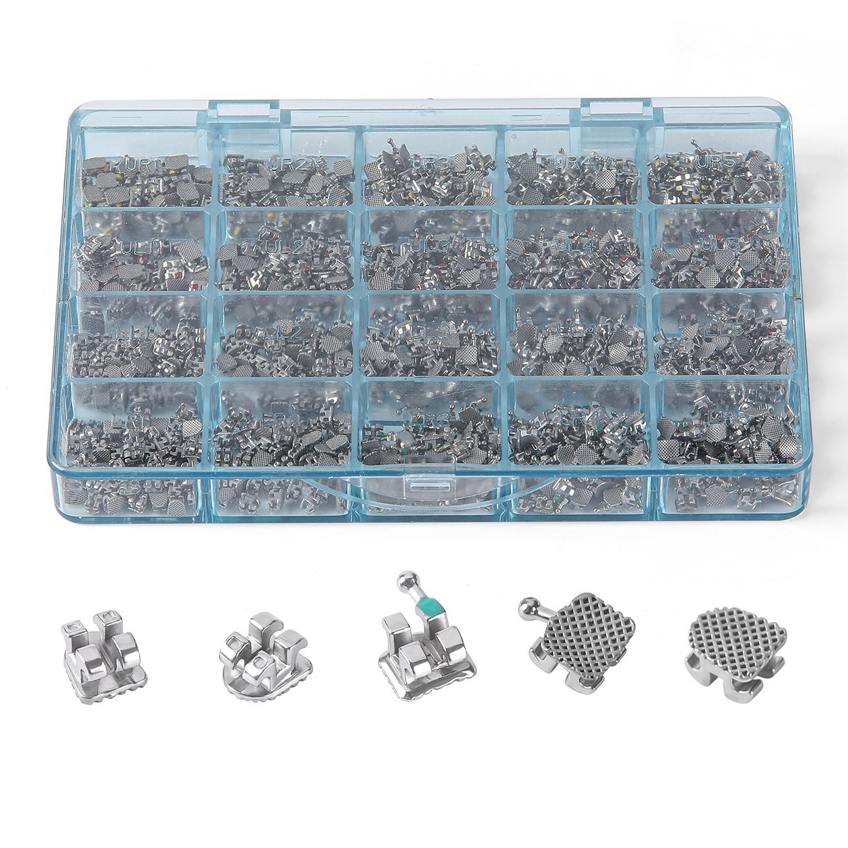 200Pcs AZDENT Dental Diamond Burs Drill Tips For High Speed Handpiece 5pcs/Pack