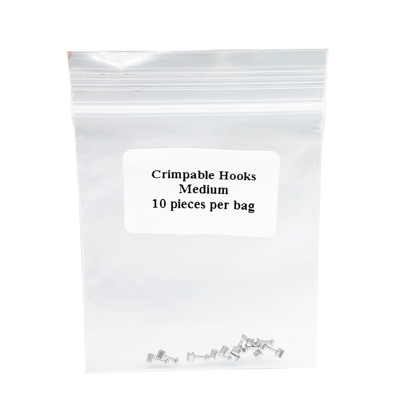 10/pack Dental Orthodontic Stainless Steel Crimpable Hook Long Short Medium Stop