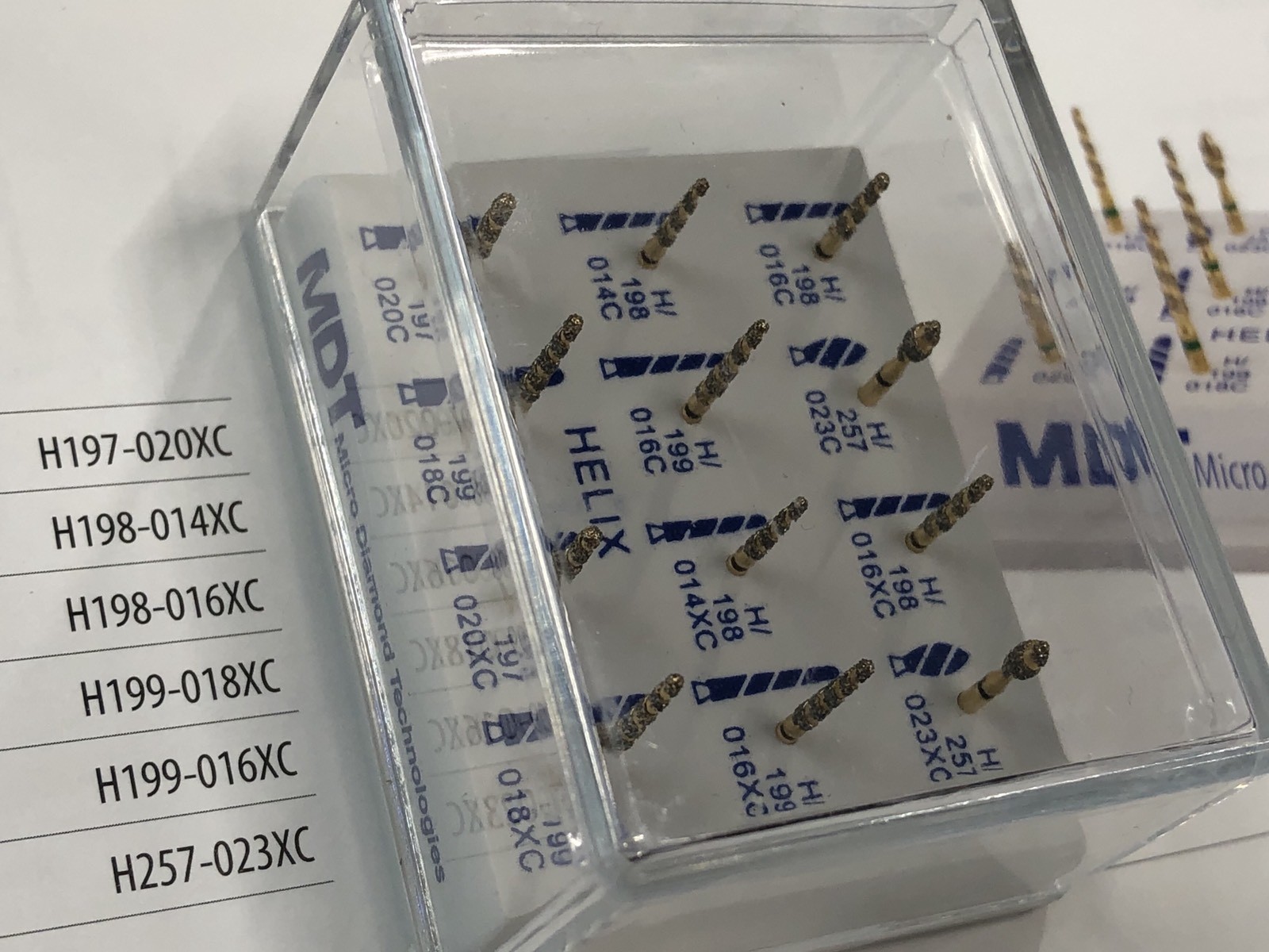 MDT Dental 1 The HELIX Kit#14. 24 Karat Gold FG Diamond Burs & autoclavable