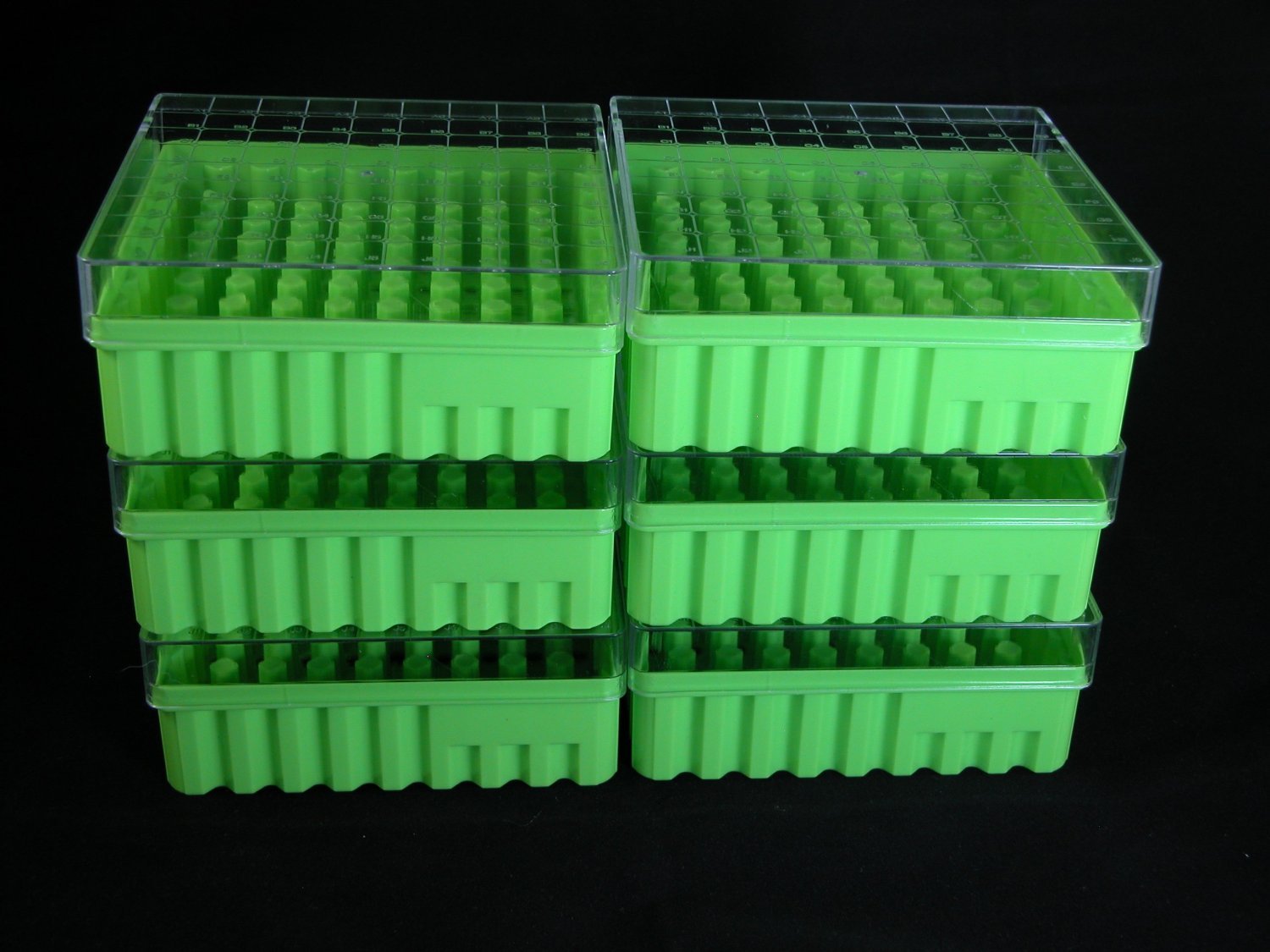 Polycarbonate Hinged CryoBox 133x133x52mm, 9×9 Array with 81-Place (Pack of 6)