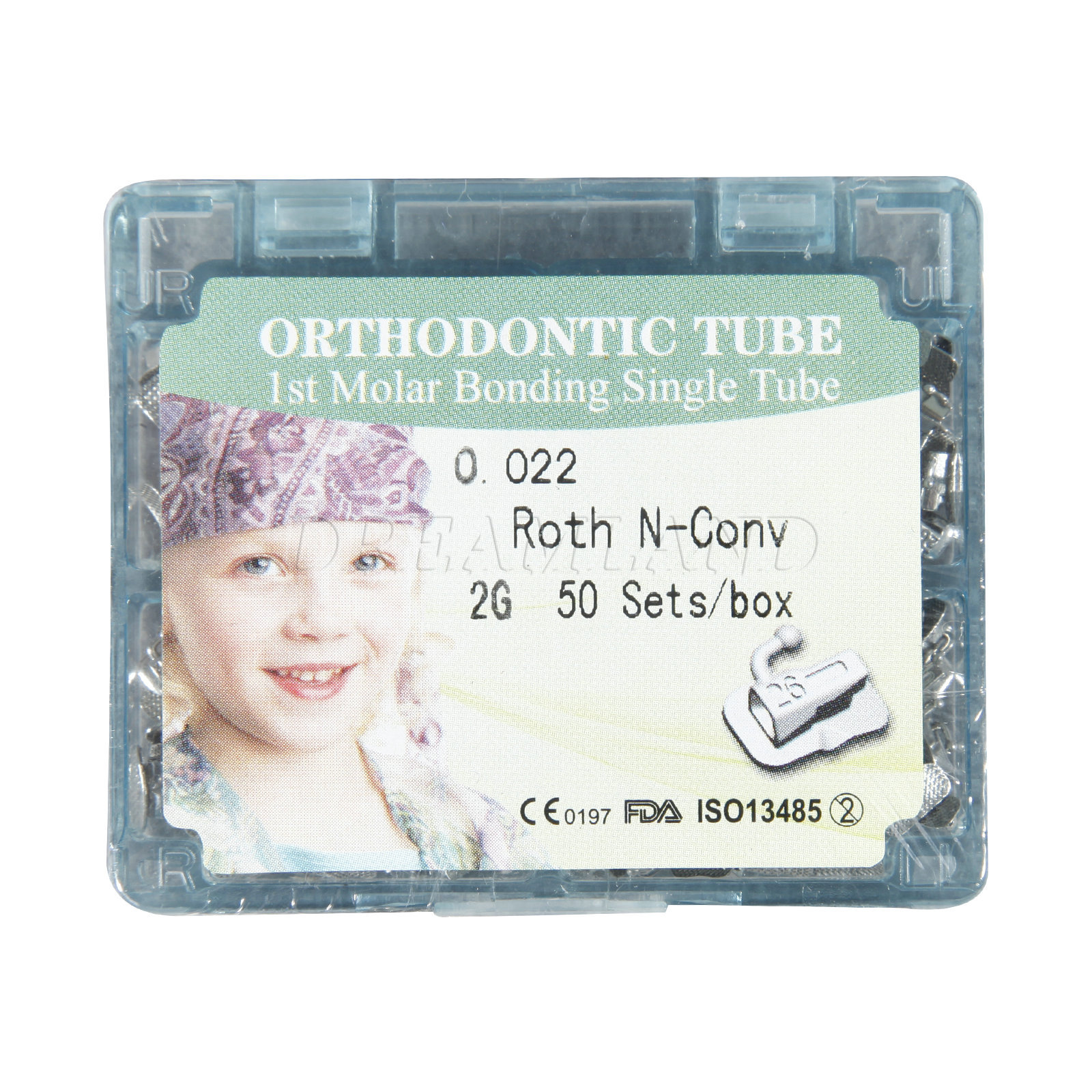 200pcs Dental Orthodontic Buccal Tubes Bondable Roth 022 1st 2nd Molar CE&FDA