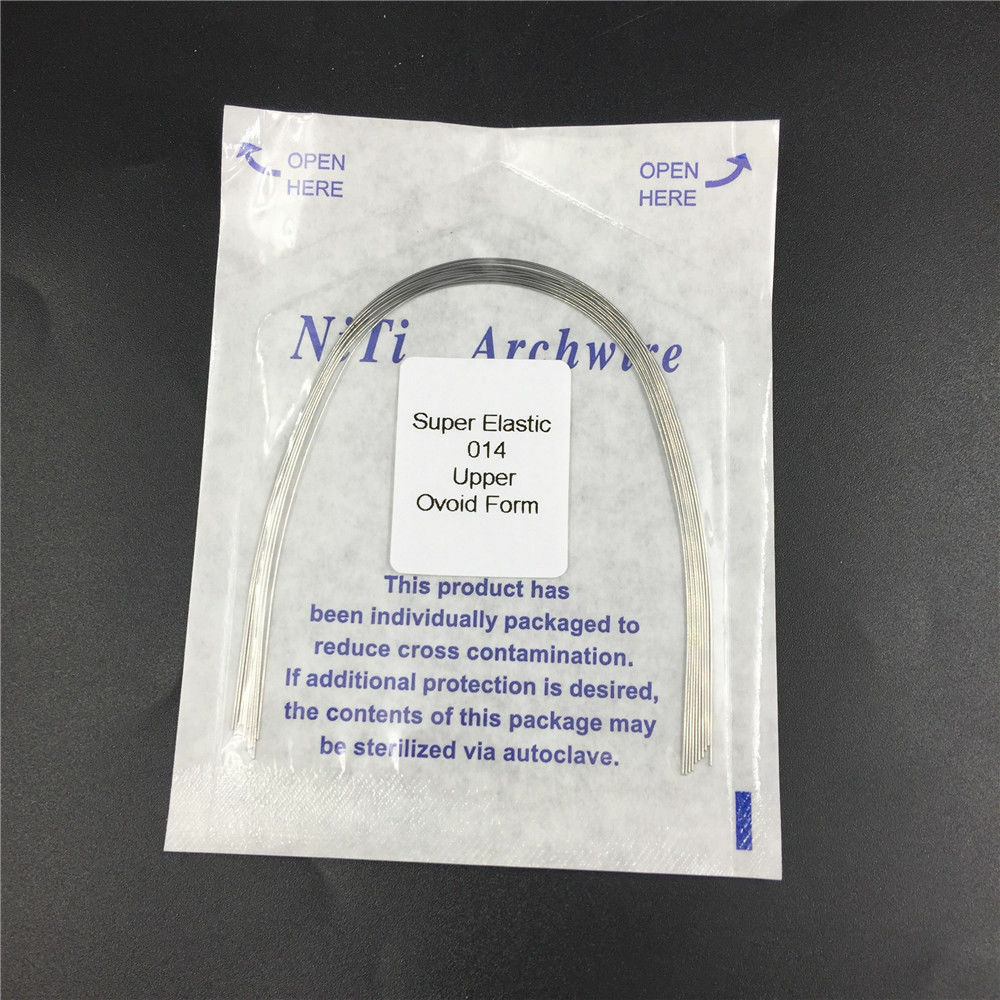 Dental Orthodontic Kit Bracket Roth 022 Elastics Arch Wire NiTi Ligature Ties