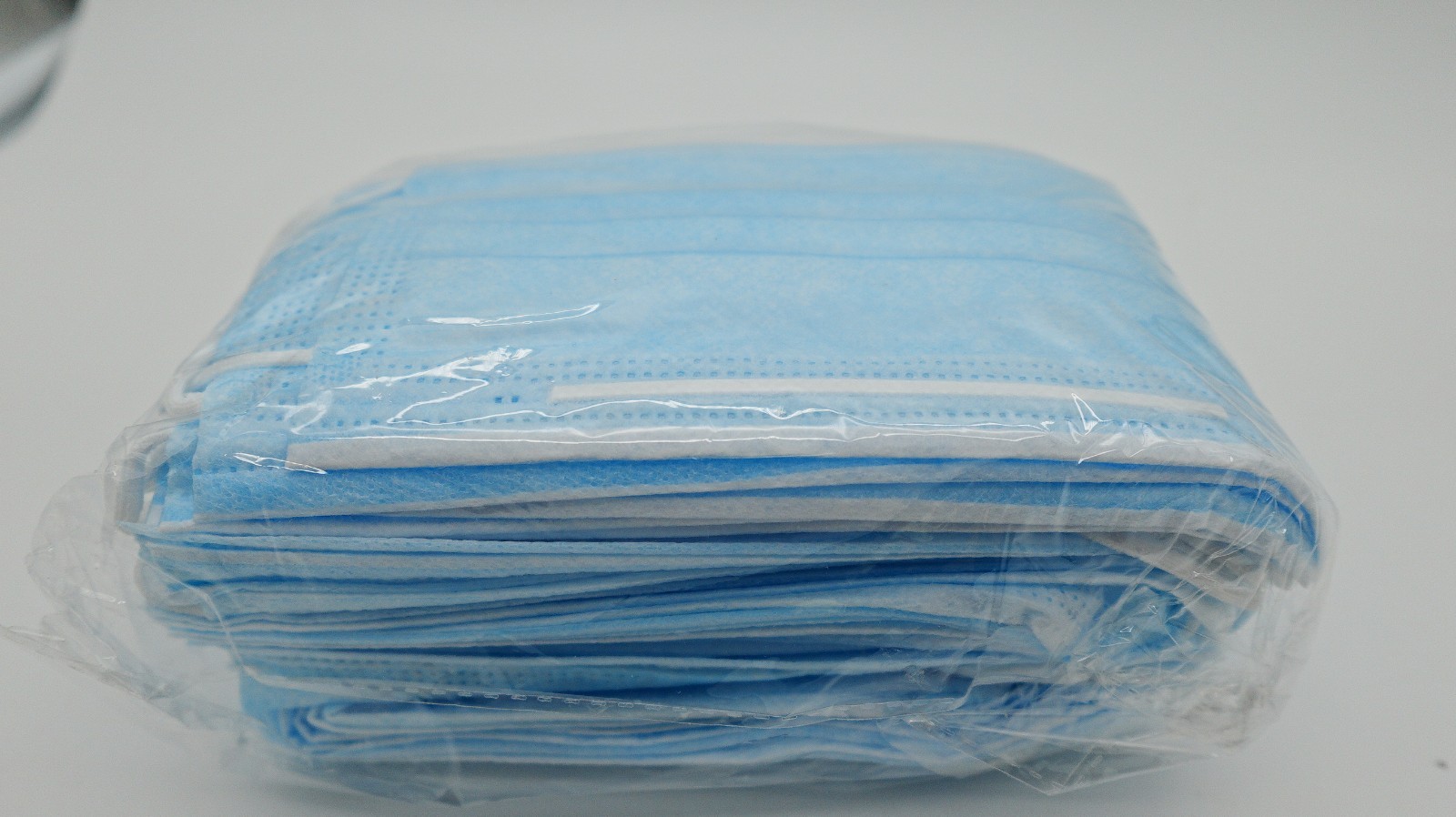 Blue Disposable Face Masks Adult 50pcs 3Layers Indoor Outdoor Home Office School