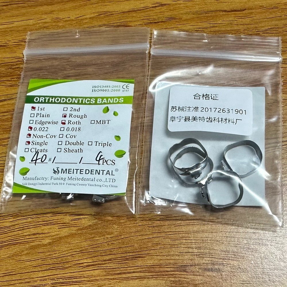 Dental Orthodontic 1st Plain Molar Bands #29-44+ Buccal Tubes Cleats Roth 022
