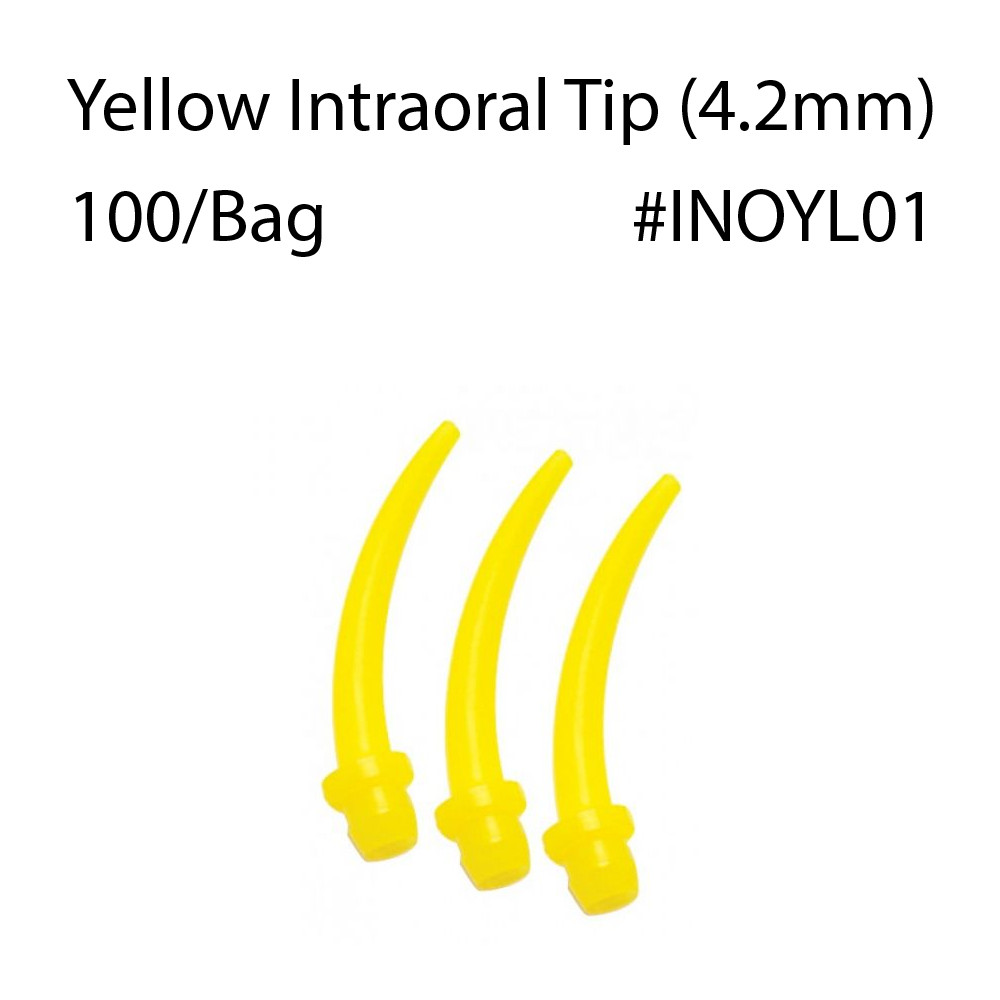 Dental Intra Oral Impression Mixing Tips Yellow 100/pkg