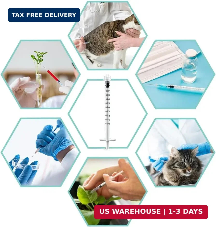 20 Pack 1Ml Luer Lock Syringes without Needle, 1 Ml Cc Disposable Syringe Indivi