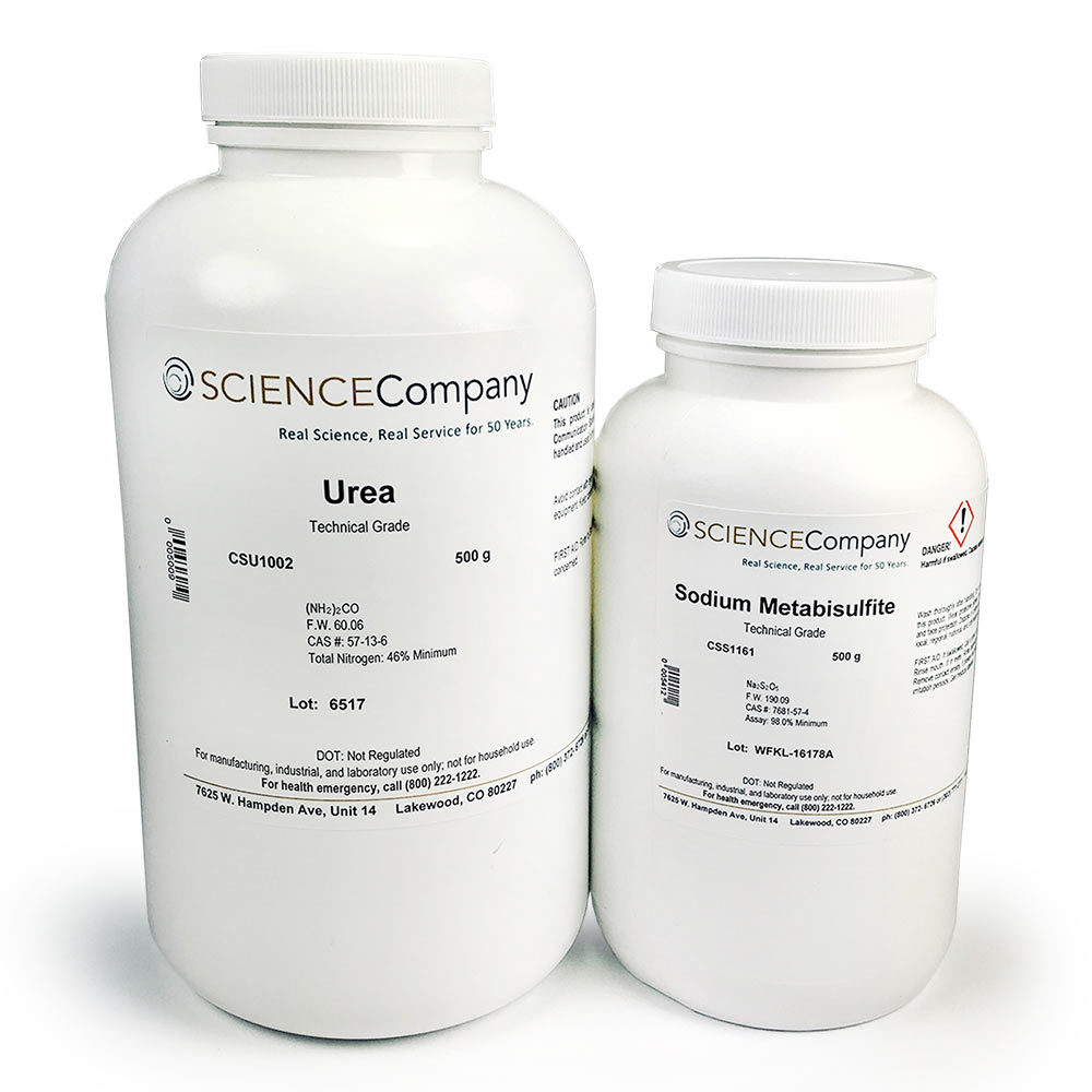 Scrap Gold Recovery Kit, 500g Sodium Metabisulfite and 500g Urea