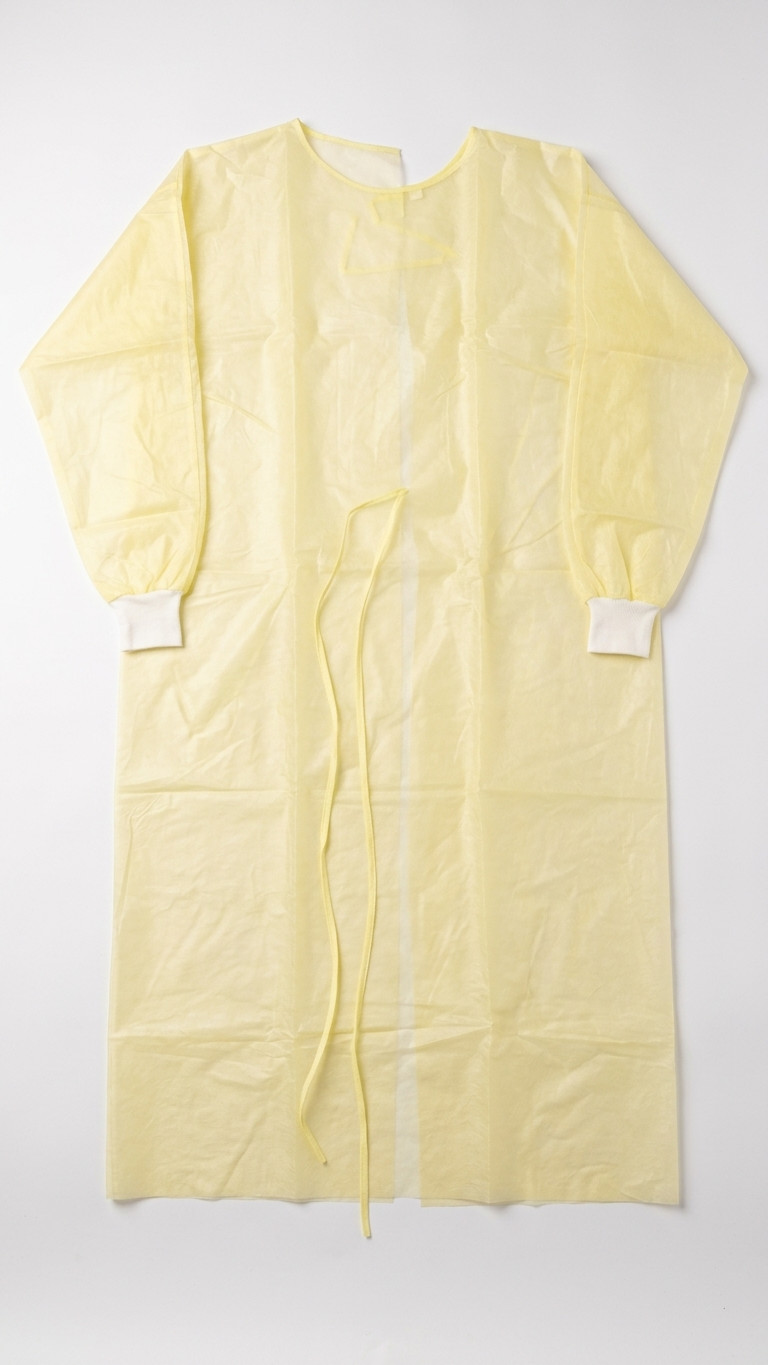 Isolation Gown PPE Category III 3 Disposable Cuff Yellow XL 100 PCS CASE