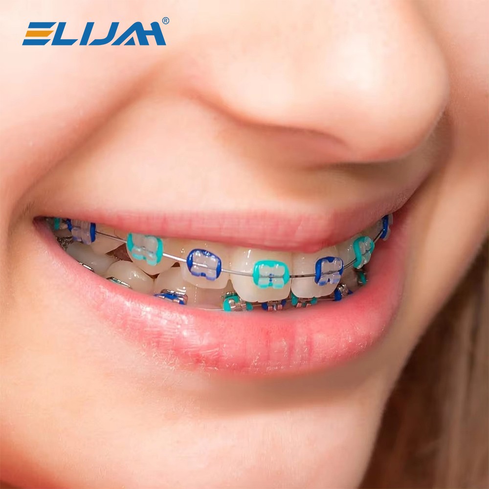1040pcs Dental Orthodontic Ligature Ties Braces Elastic Rubber Bands Mixed Color