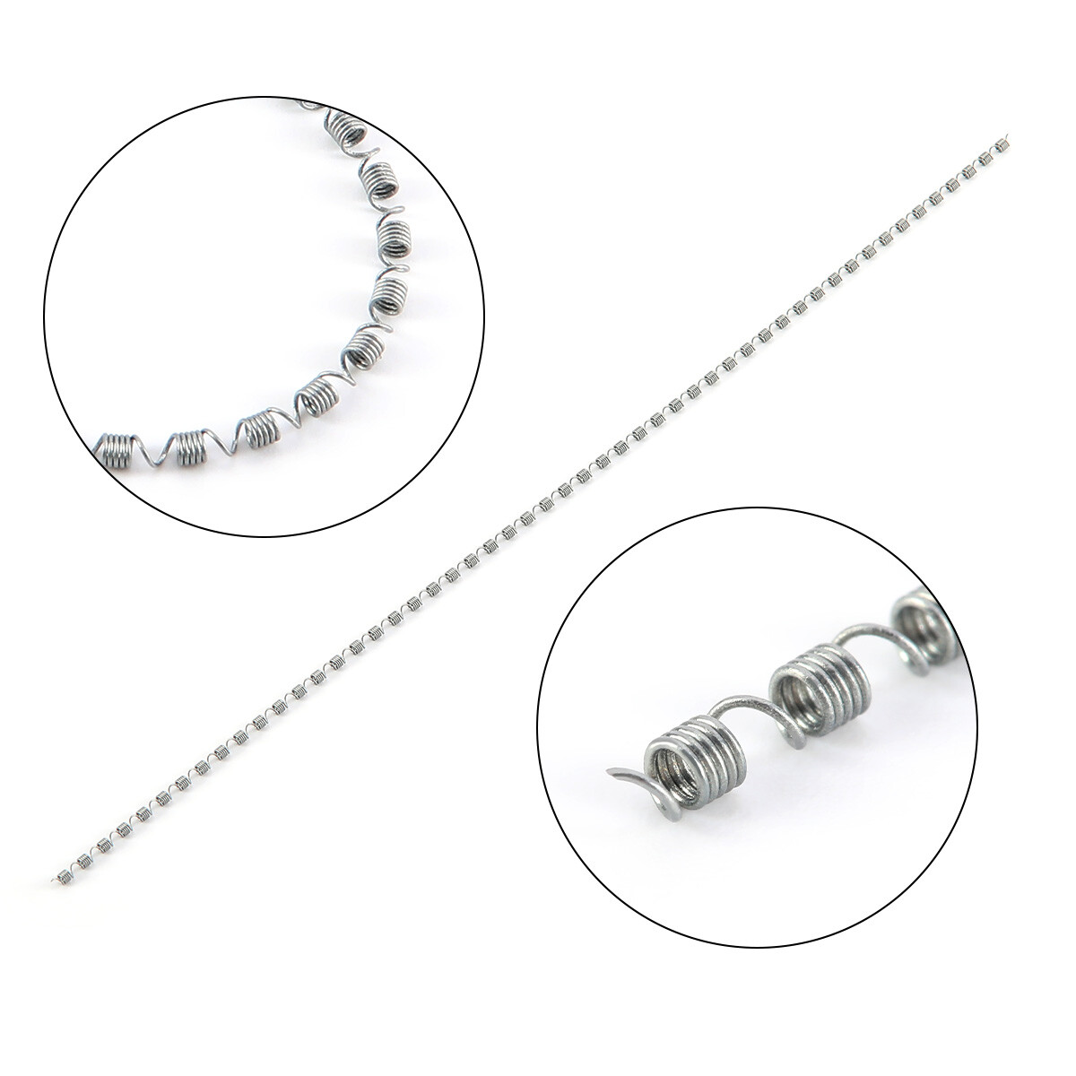 Ortodoncia oral NITI Abrir y cerrar el resorte deformad 0008 / 0010 / 0012 190mm