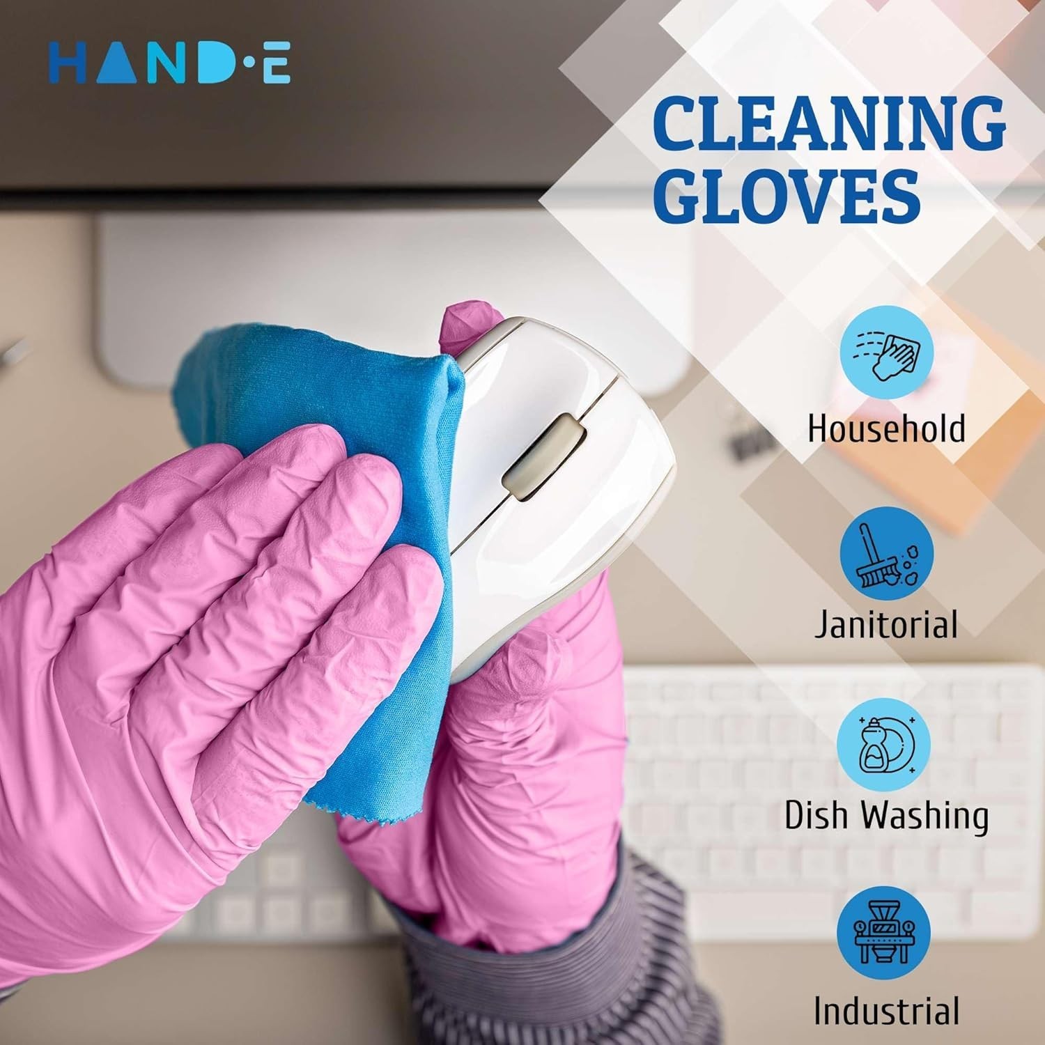 Pink Nitrile Disposable Gloves – Esthetician, Nail Tech, Hair Dye & Stylist, …
