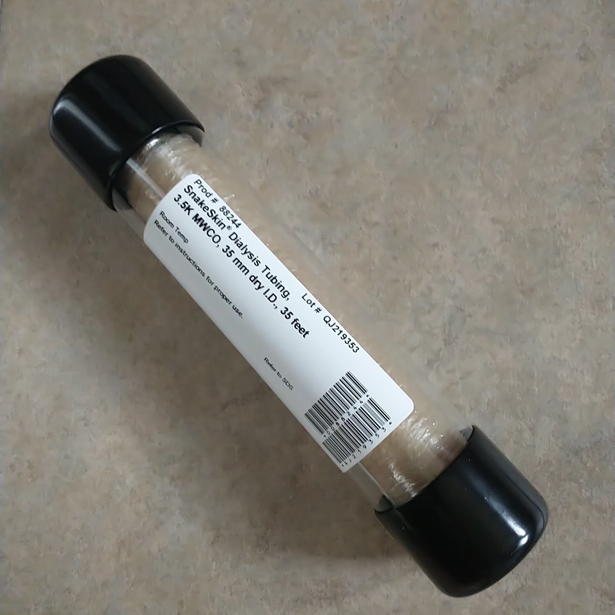 New Thermo Scientific SnakeSkin Dialysis Tubing 3.5k MWCO 35 mm Dry I.D 35ft