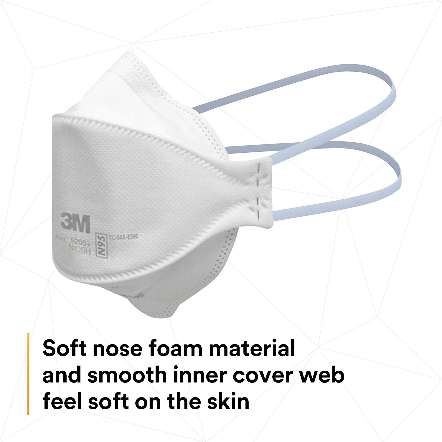 3M Aura 9205+ N95 Particulate Respirator Disposable Protective Mask(5~1000 pcs)