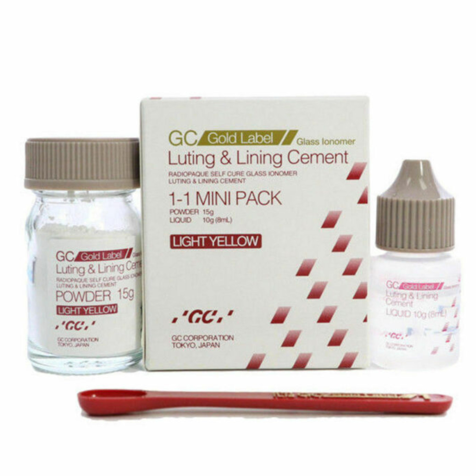 GC Fuji 1 Mini Pack Dental Glass Ionomer Luting Cement GIC Crown Bridge Bonding