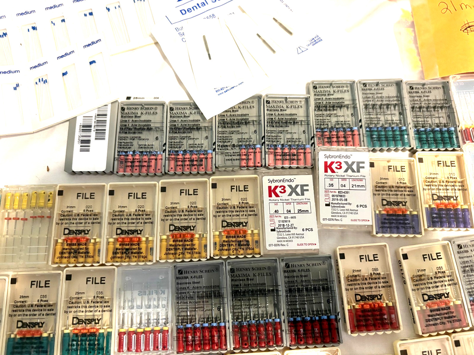 MASSIVE! !Dental Root Canal Endo K-files AND TOOLS LOT