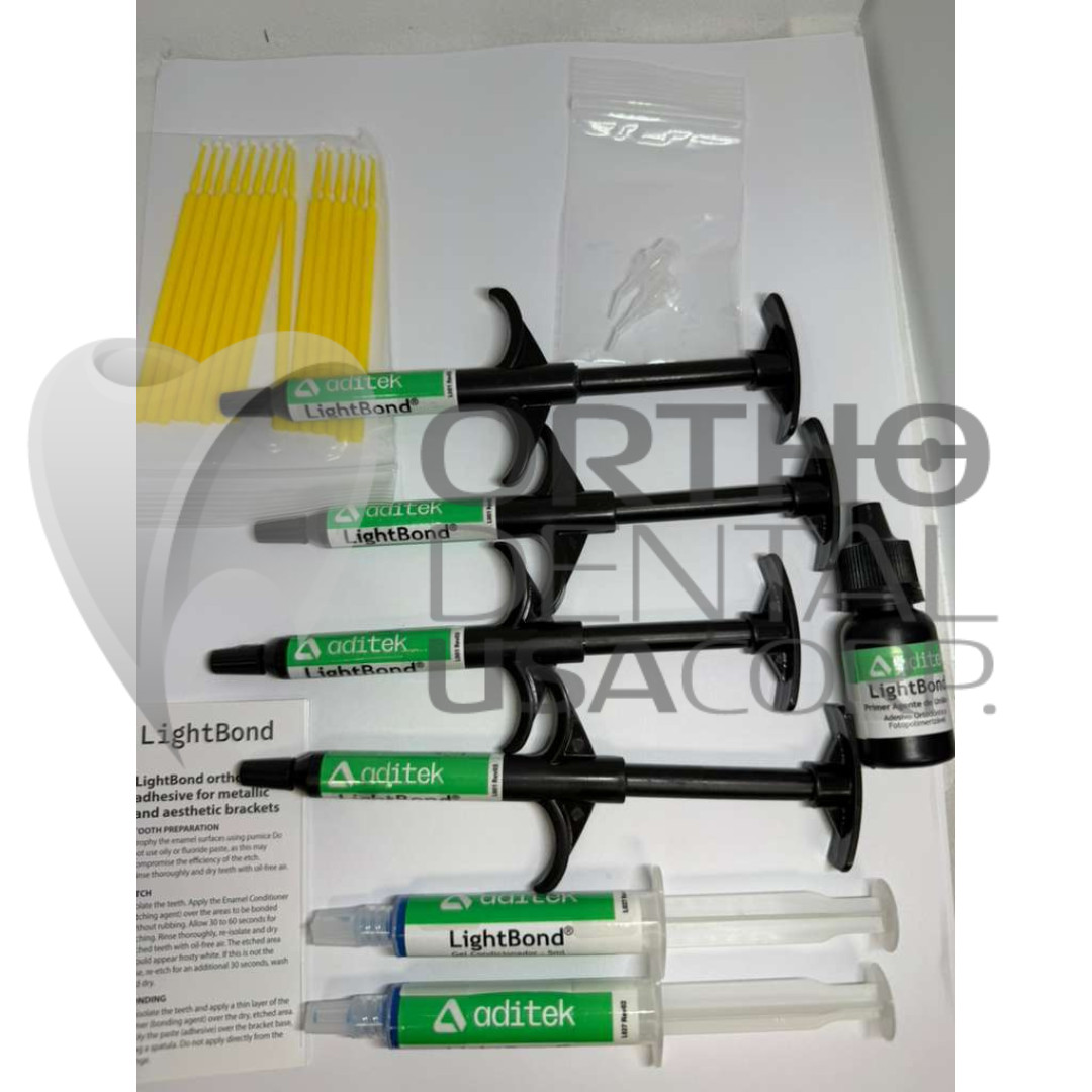Kit 8 pcs Lightbond Orthodontic adhesive 16 gr AditekLight Bond Orthodentalusa