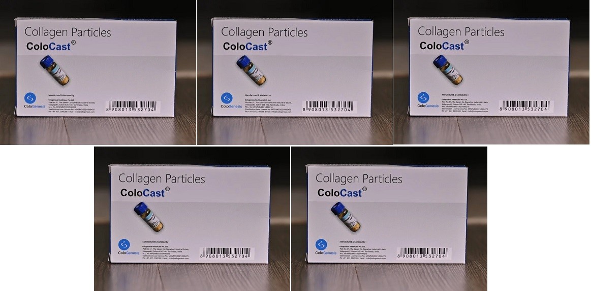 5 x Dental Cologenesis COLOCAST De Mineralized Bone Graft 1CC Pure Particle