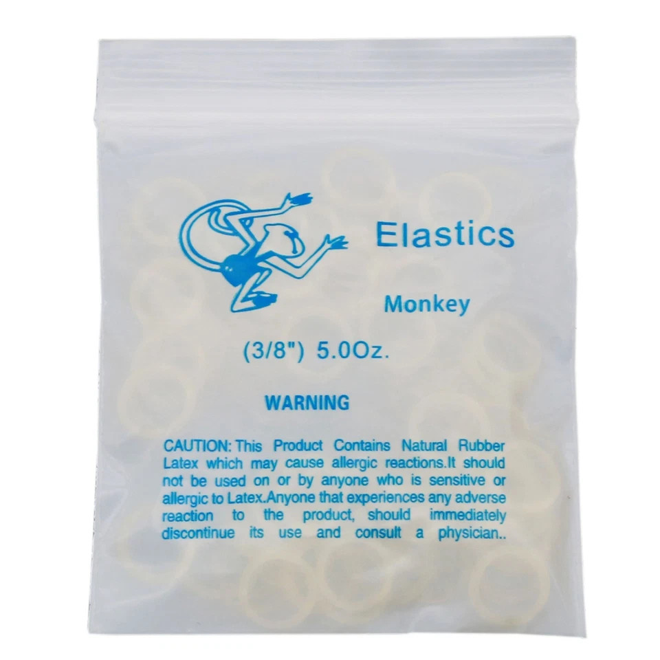 US Orthodontic 5.0Oz Elastics Braces Rubber Bands Latex Braces 1000/2000/3000Pcs