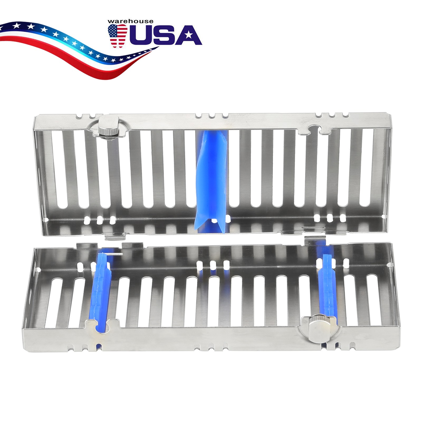Dental Autoclave Sterilization Cassette Rack Box Tray For 5 Instrument