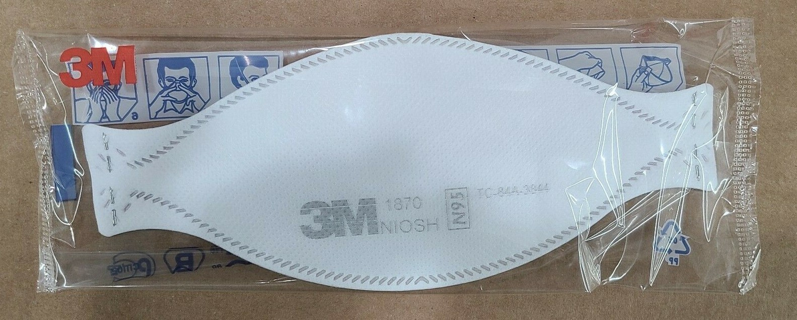 Lot of 20 Genuine New 3M N95 1870 Respirator Surgical Face Masks,
