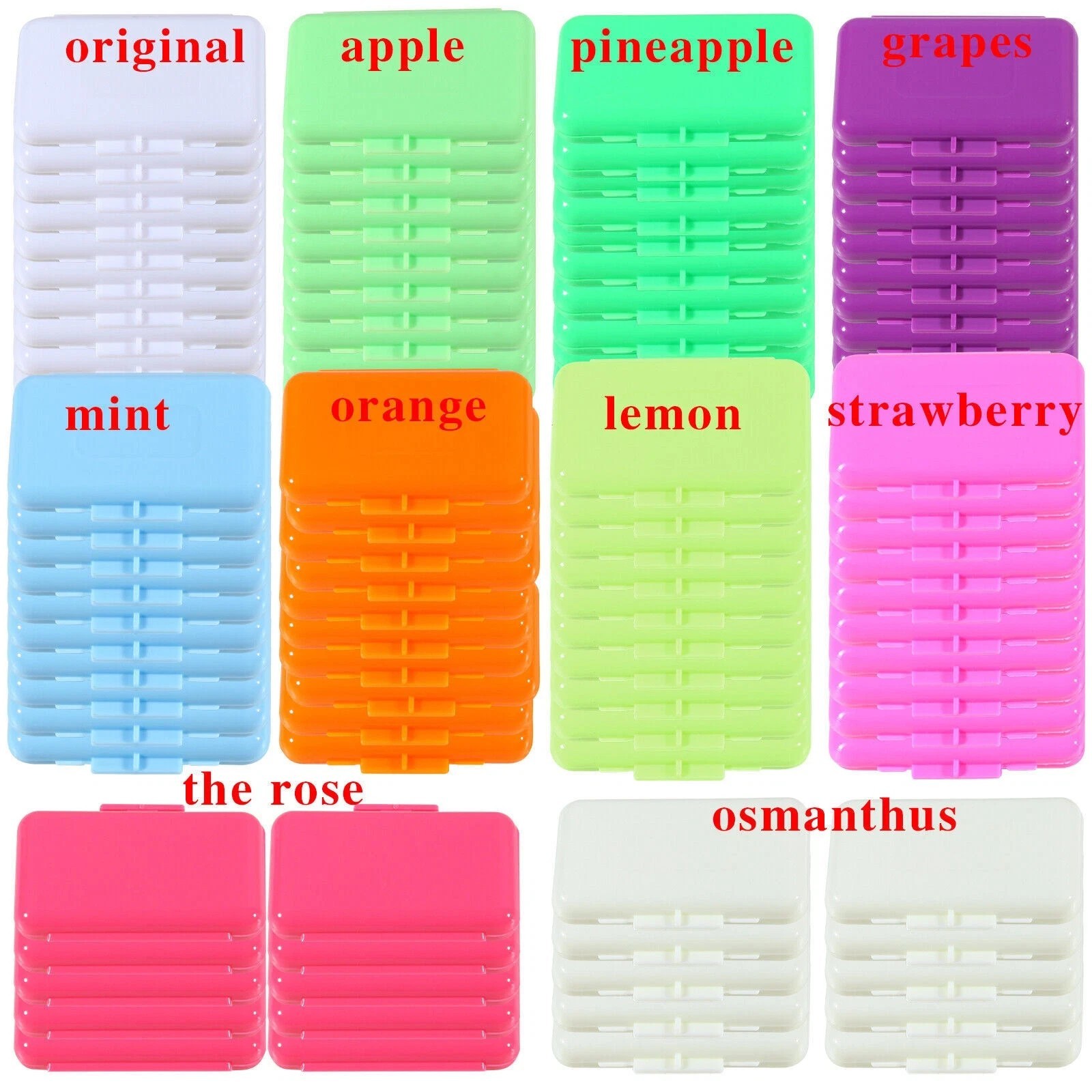 100Packs/500Pcs Dental Orthodontic Wax 10 Scents Waxs for Braces Gum Irritation