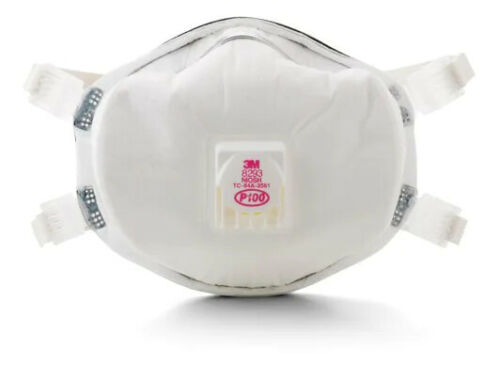 Genuine 3M 8293 P100 Disposable Particulate Respirator Adjustable Face Mask
