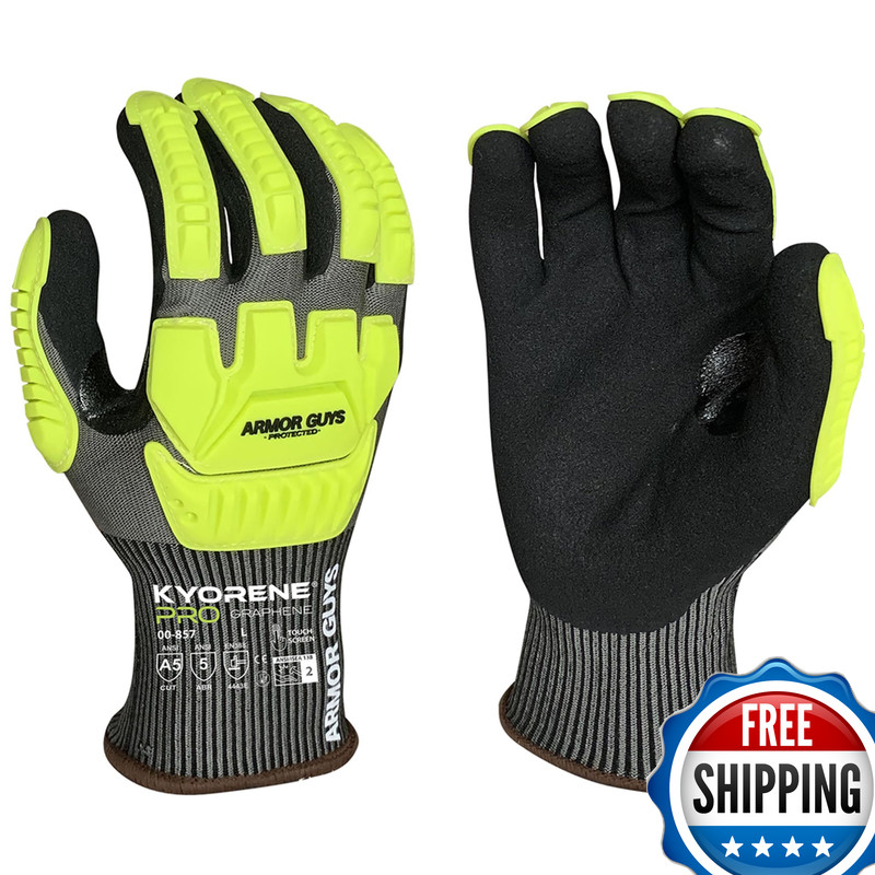 Armor Guys Kyorene Pro 00-857 A5 Cut Resistant Work Gloves – Graphene Nitrile