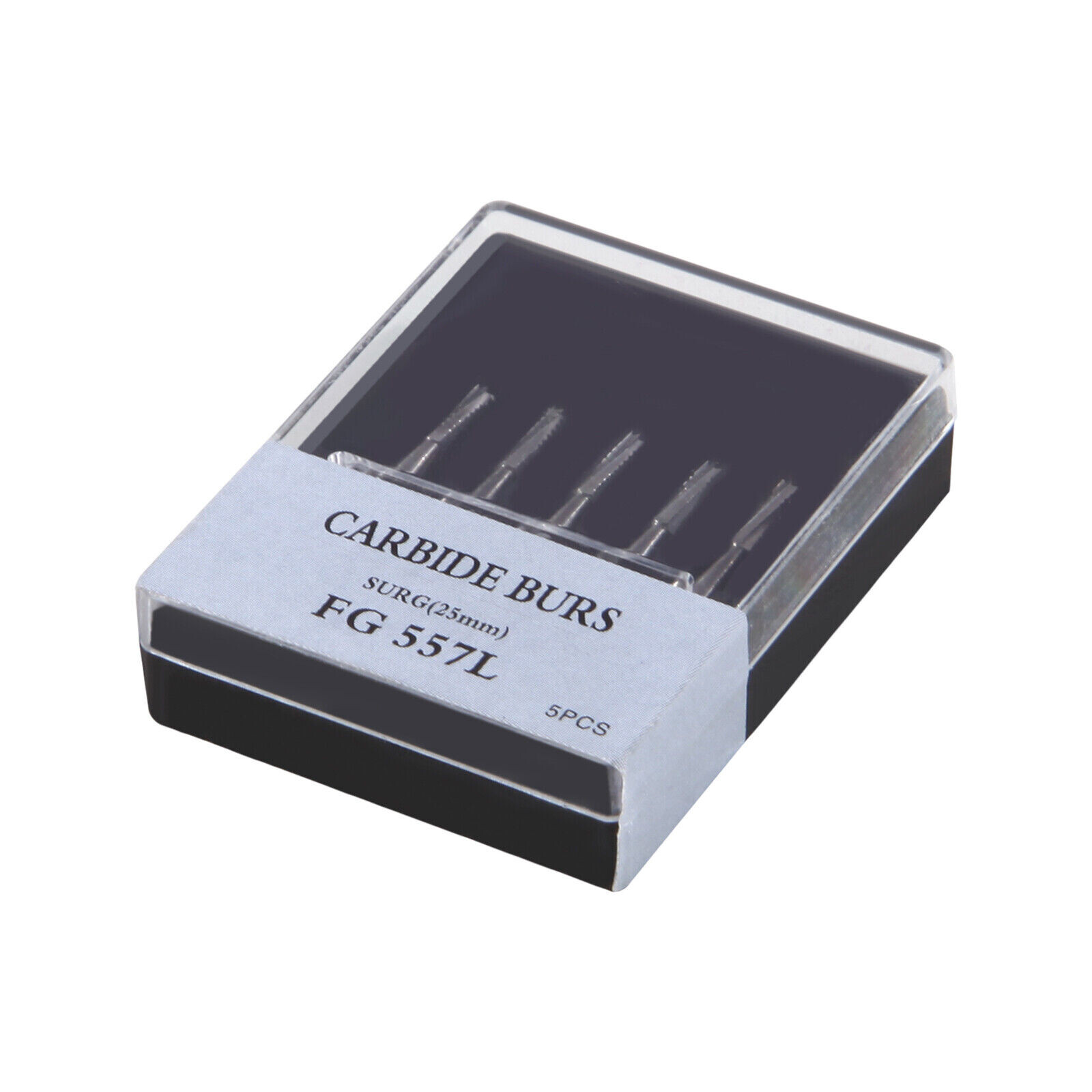 5 boxes Carbide Surgical Burs FG 557L SURG 25mm Bur for High Dental Handpiece US