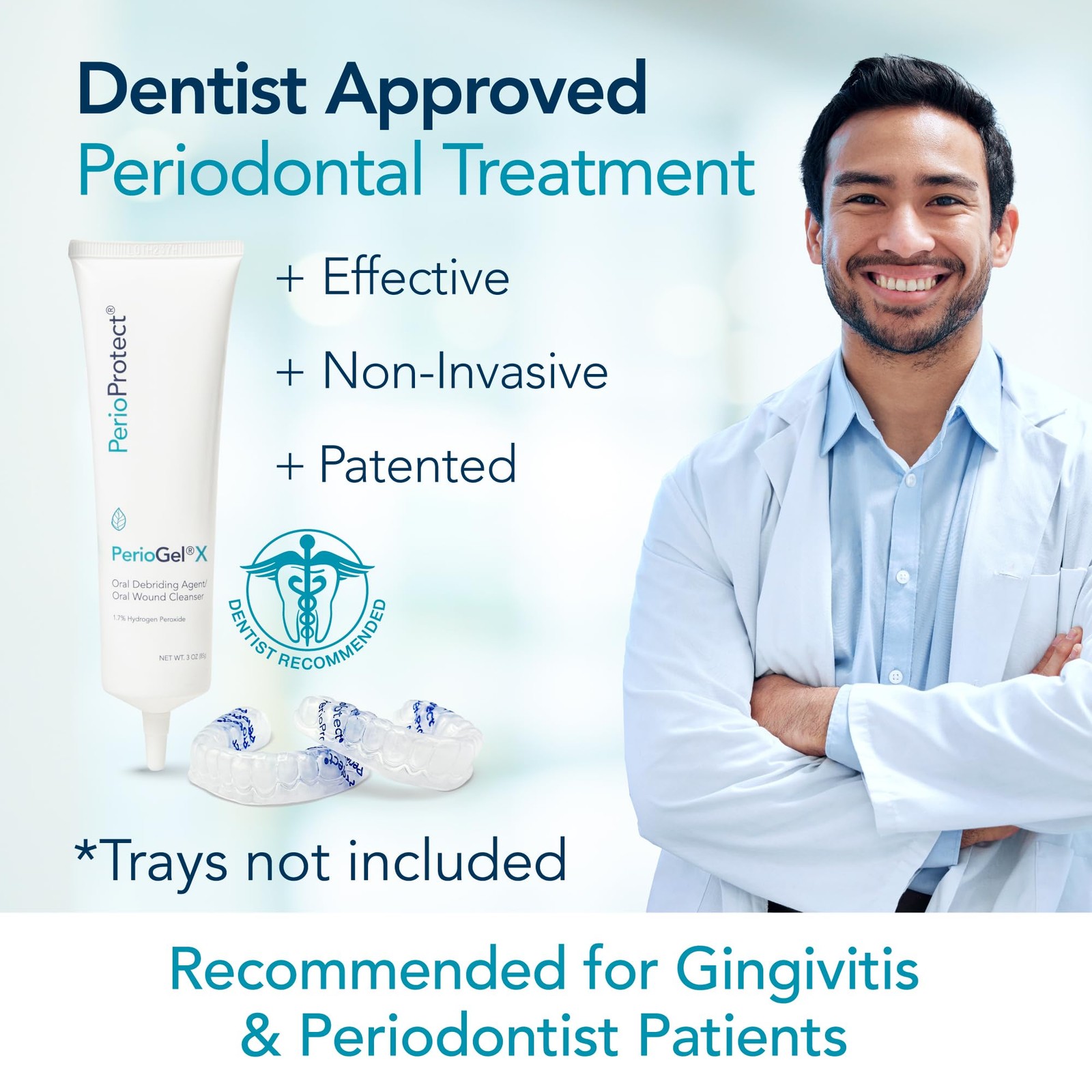 PerioGelX | Periodontal Treatment for Teeth | 3 Ounce (Pack of 1), White