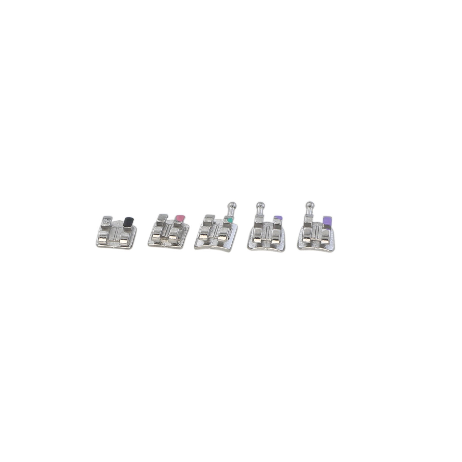 Orthodontic Dental Brackets Brace Mini Roth MBT 018 022 Slot 345 Hooks Metal MIM
