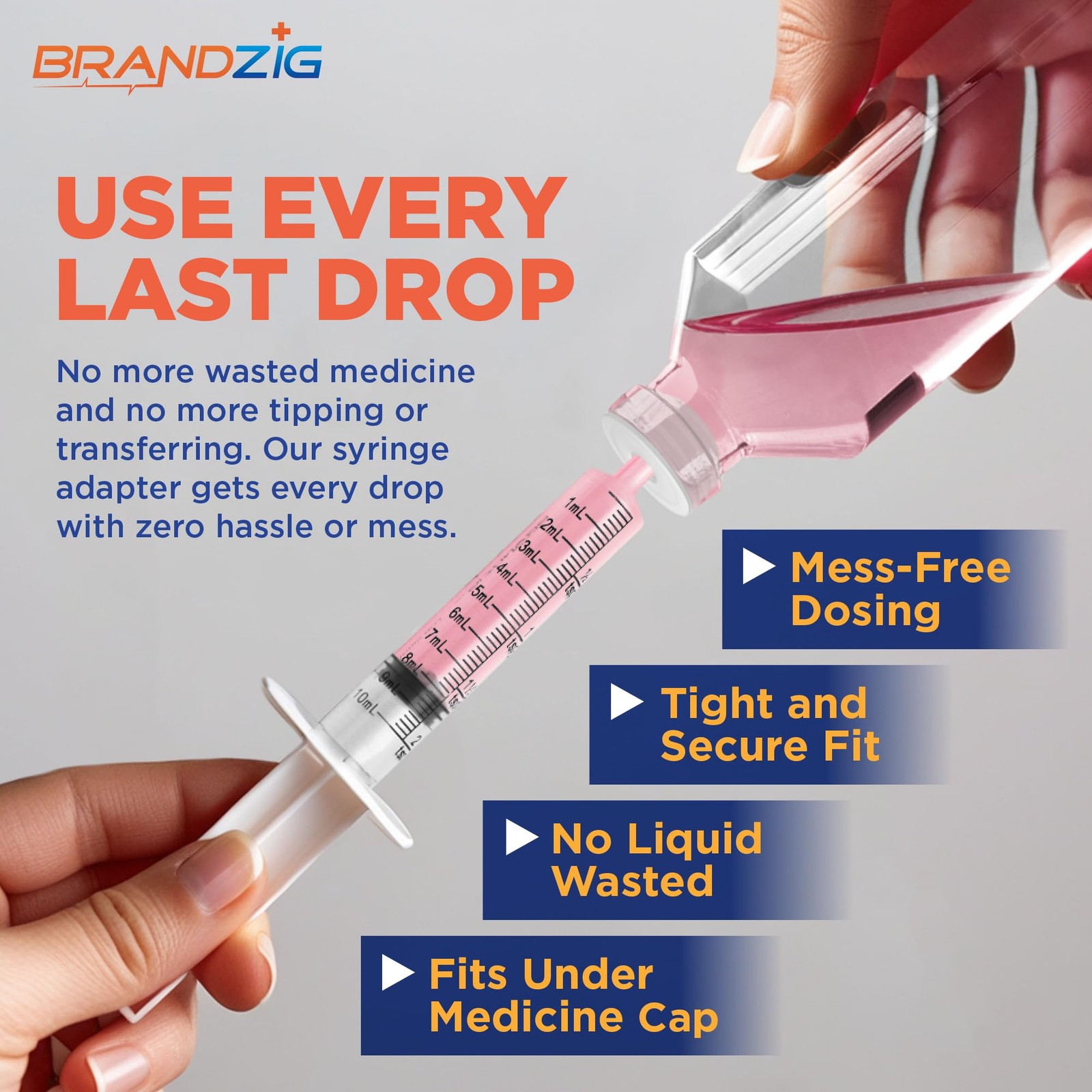 Medicine Bottle Syringe Adapter For Oral Dispensers 45 Pieces 3 Sizes clear