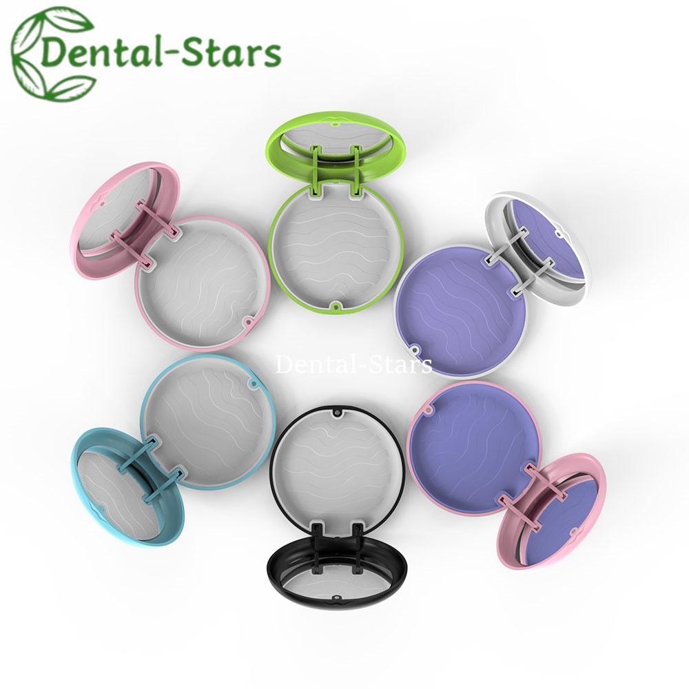 Dental Retainer Box Braces Orthodontic Aligner Case Magnetic Mouth Guard Box