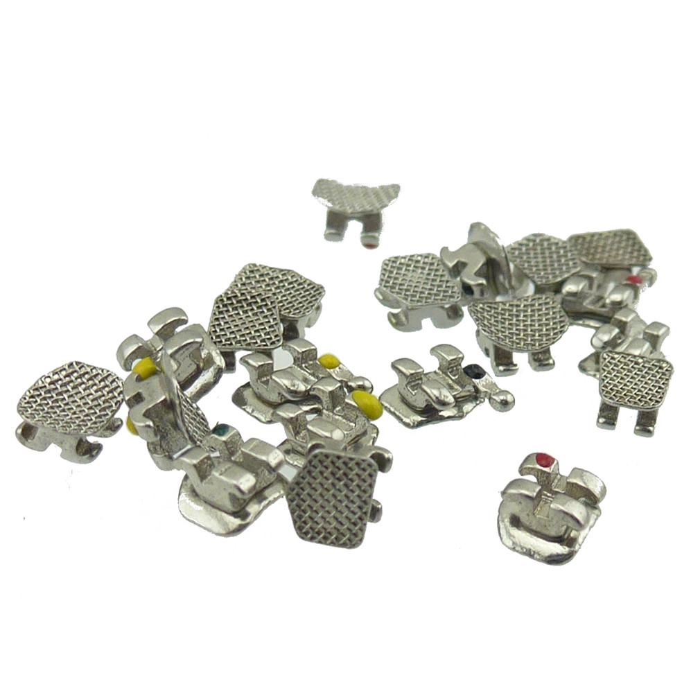 10Pack Dental Orthodontic Metal Brackets Braces MINI ROTH MBT Slot.022 3/345Hook