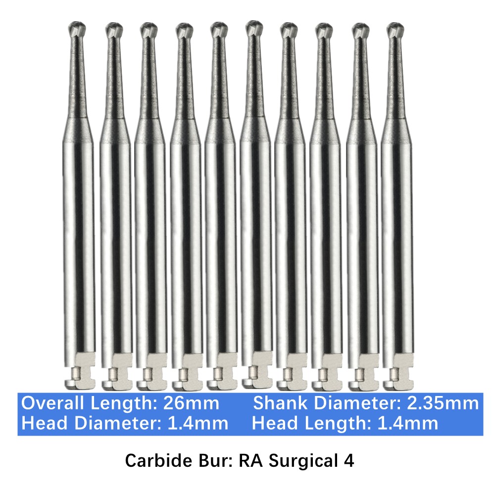Vakker 10PC/PACK Dental Low Speed Carbide Burs Tungsten Latch Type LA RA SURG