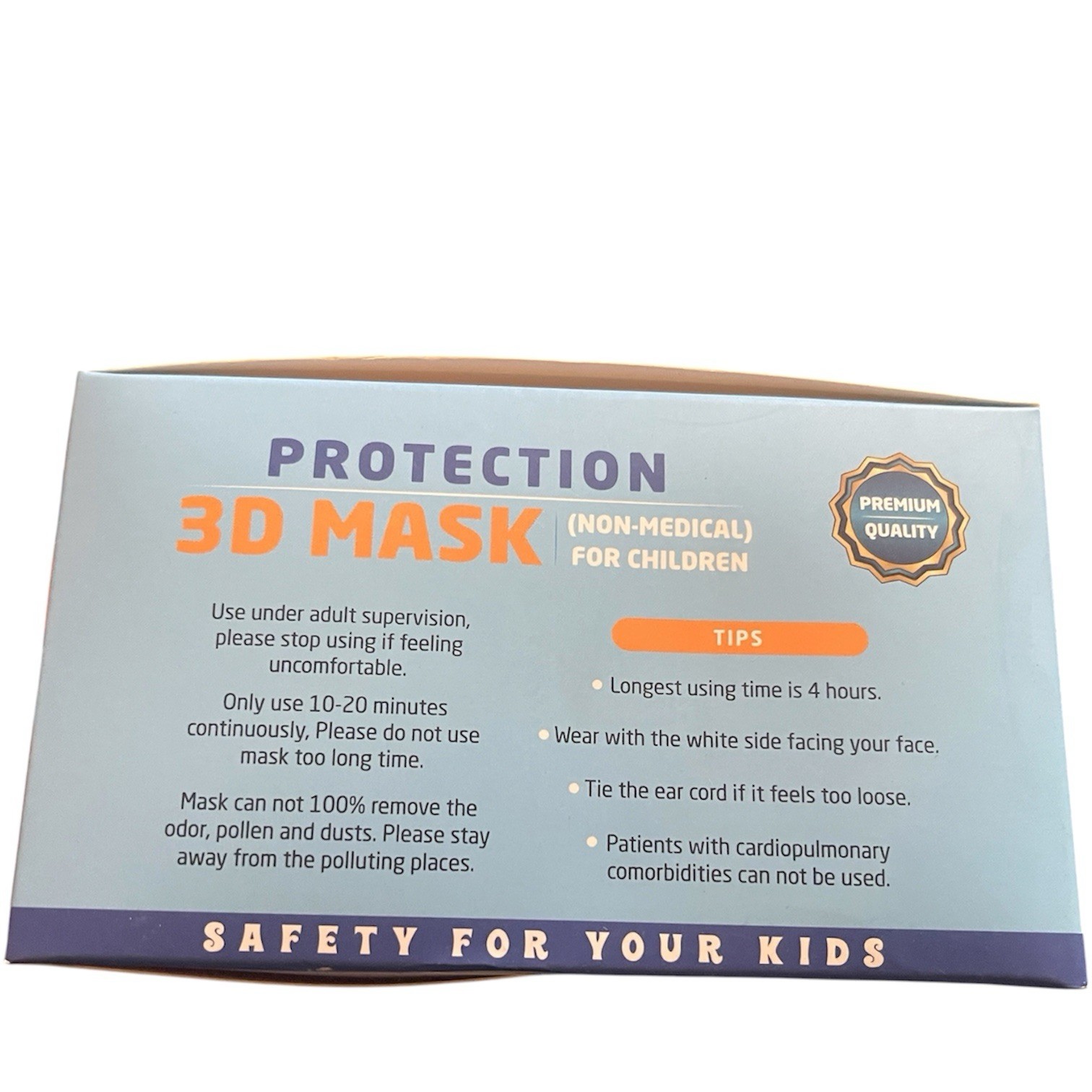 50Pcs Cartoon 3D Kids BFE 95% Protective 4 Layer Face Mask Disposable Respirator