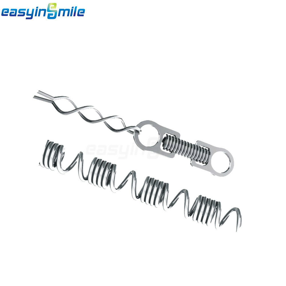 1pack Orthodontic Lingual Button stop bondable Dental metal Crimpable Hooks Mesh