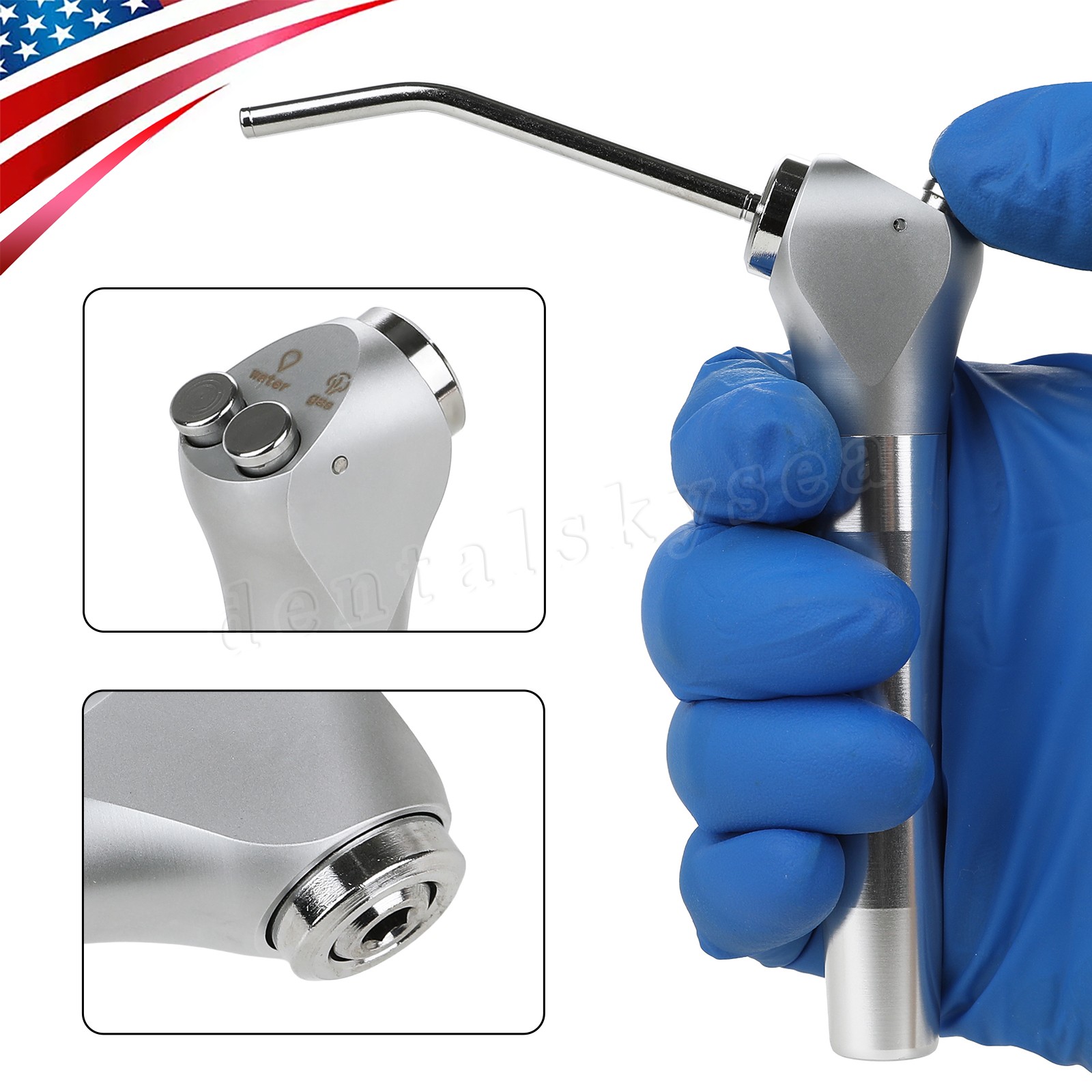 USA Dental 3 Way Air Water Spray Triple Syringe Handpiece / Nozzles Tips Tubes
