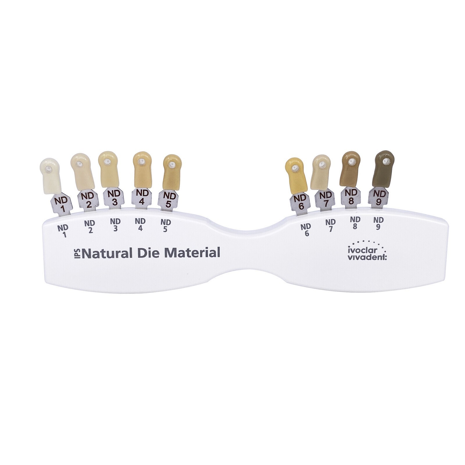 1Set Dental Tooth Shade Guide ND1-9 Abutment 9 Colors IPS Natural Die Instrument