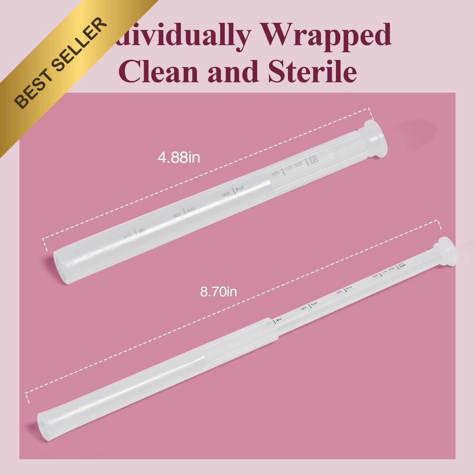 Dizzily 20 Pack Vaginal Cream Applicators Disposable OTC Gel Suppository Tool