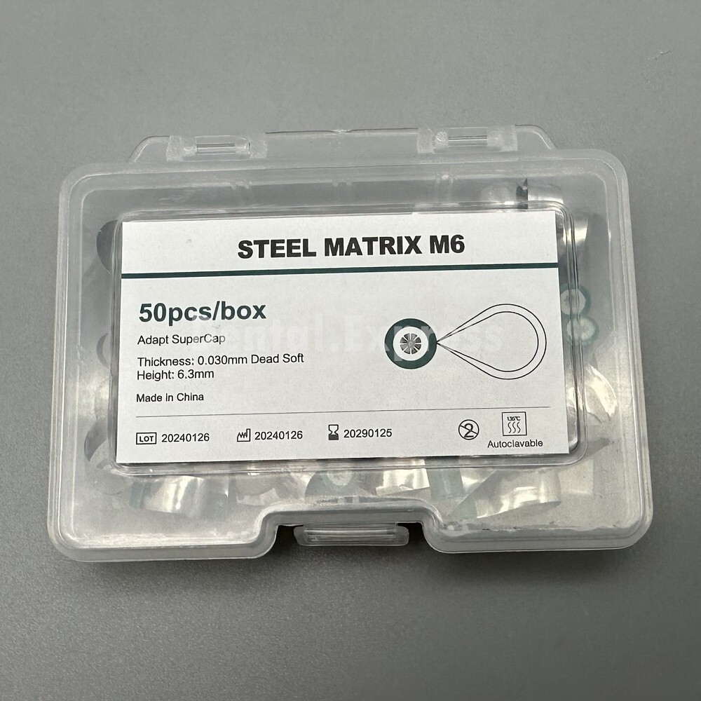 50Pcs/Box Adapt SuperCap Dental Steel Matrix Reel Matrices Thickness 0.030/0.038