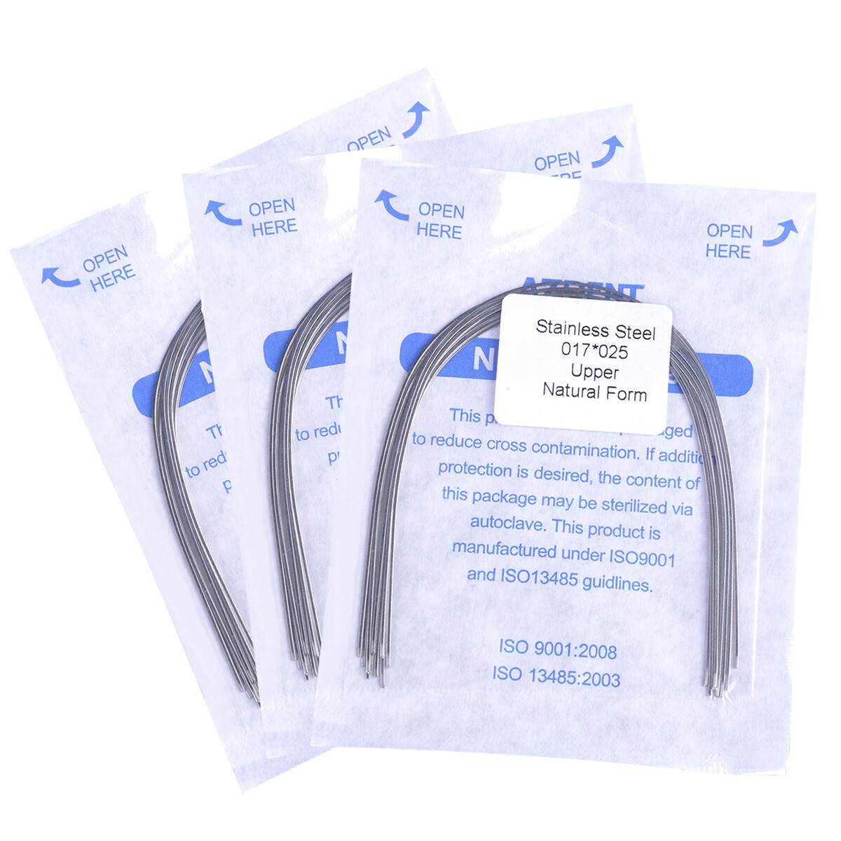 AZDENT Dental Orthodontic Rectangular Arch Wire Nature/Oval Form Stainless Steel
