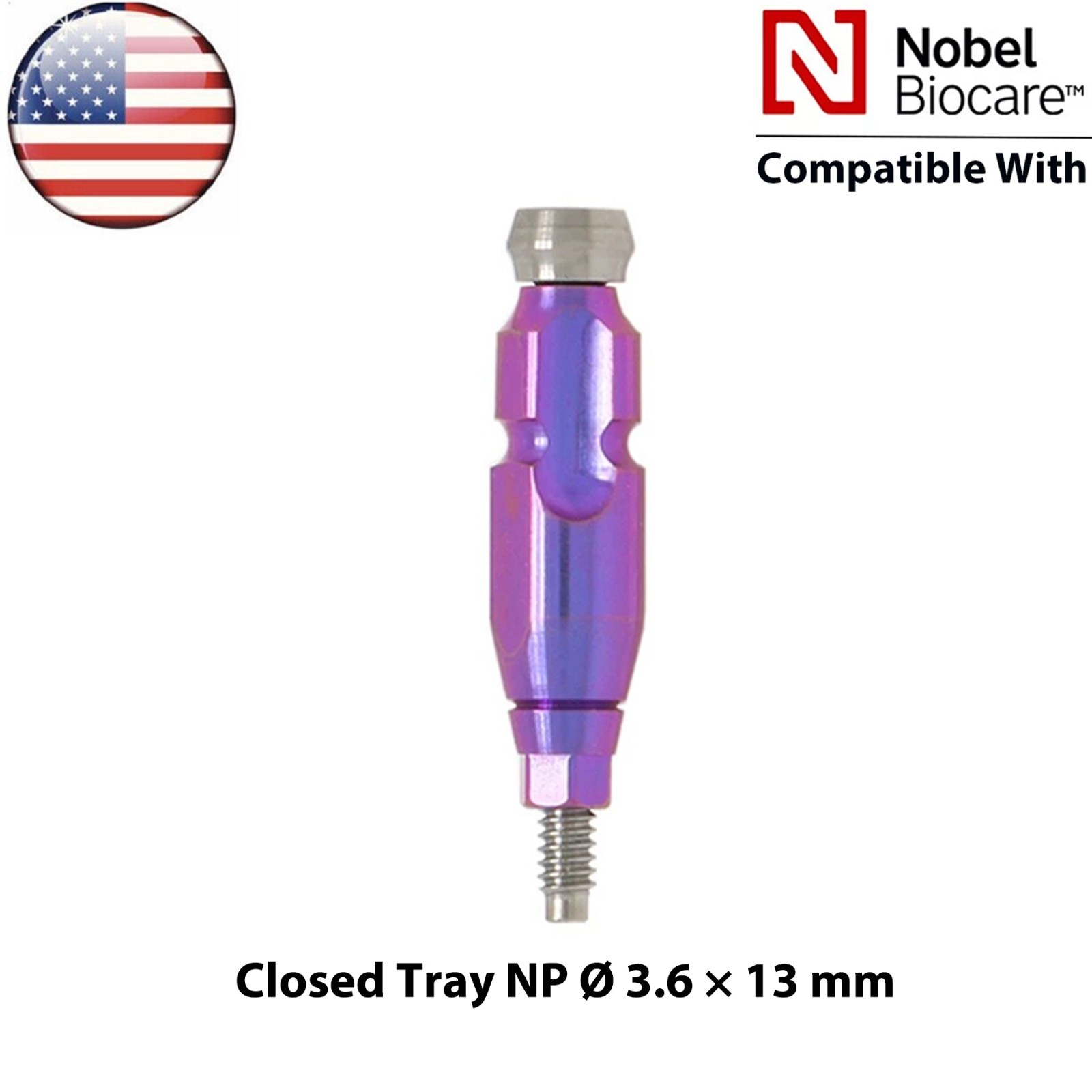 Dental fits Nobel Active NP/RP Impression Transfer Coping Open Close Tray Analog